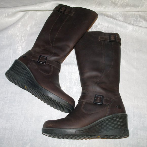 Keen Women's Brown Leather Boots - Picture 1 of 6